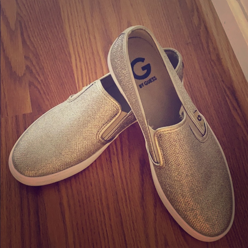 Guess gold shoes